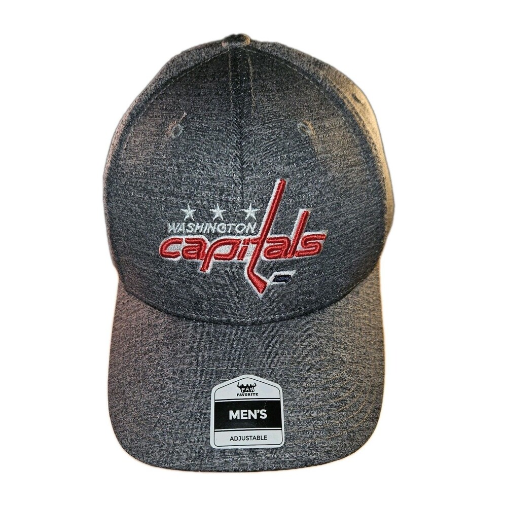 Fan Favorite NHL Washington Capital Mens Adjustable Cap Gray